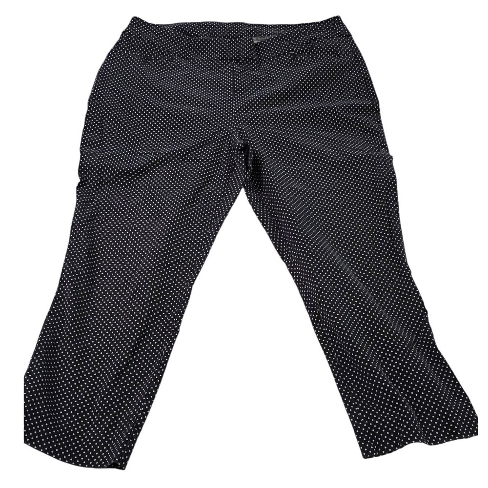 Chico's Women's Polka Dot Cropped Pants Career Casual